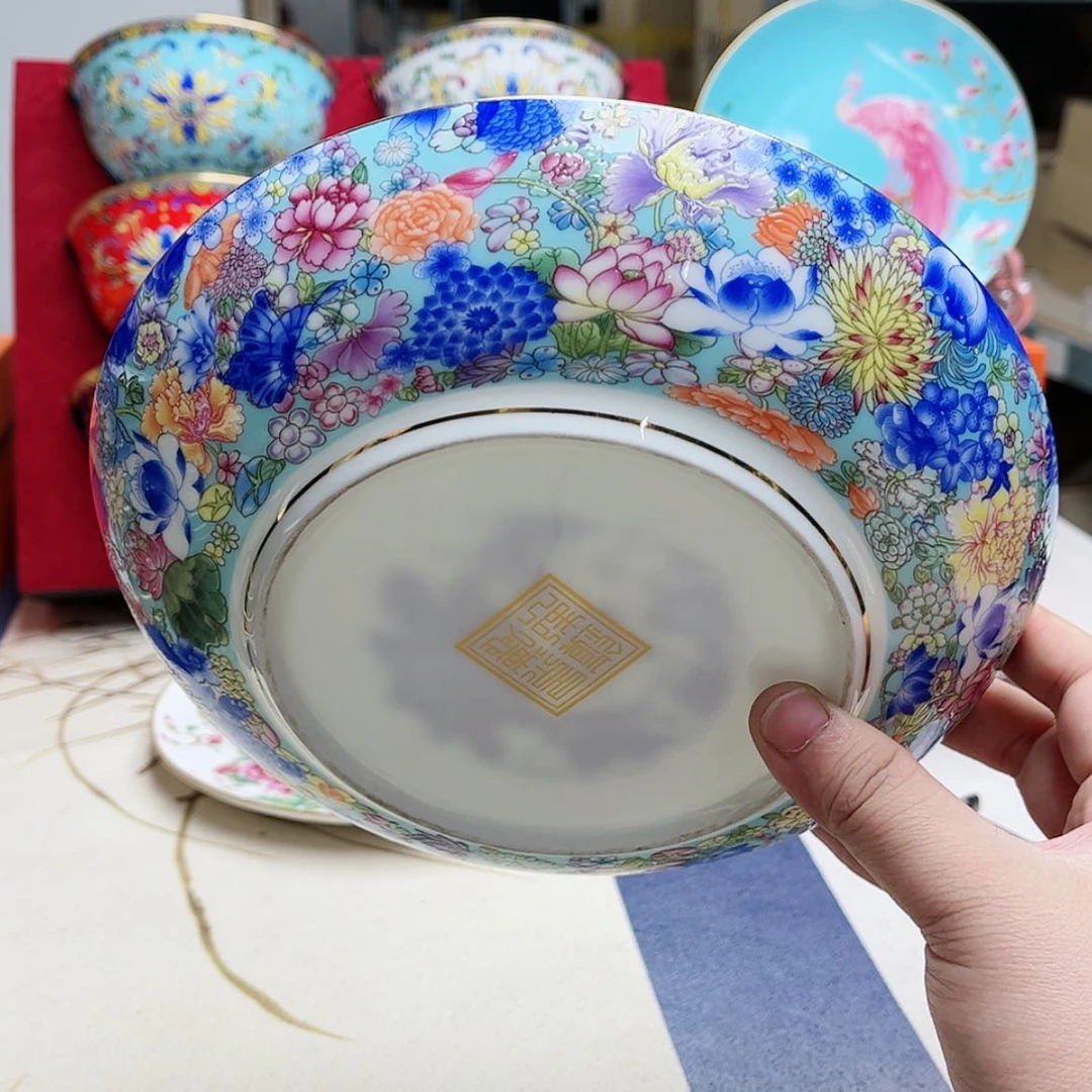 【闪购商品】珐琅8英寸6深湖水蓝。。。。