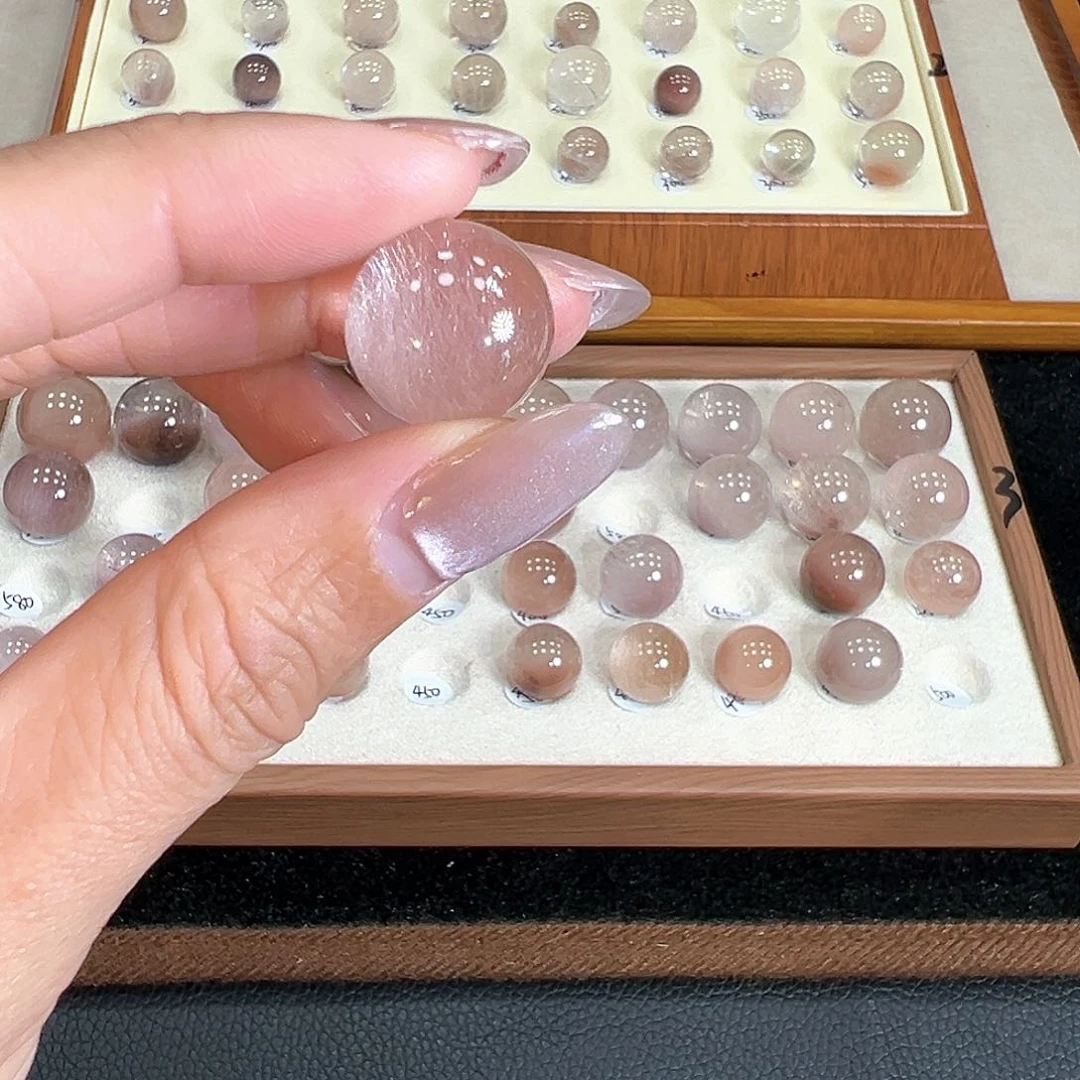 水晶手链未镶嵌真****16.6m粉兔