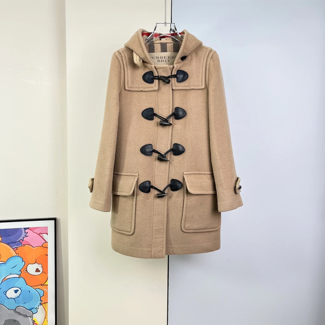 95新 BURBERRY/博柏利 毛呢外套/uk2码/Abc324