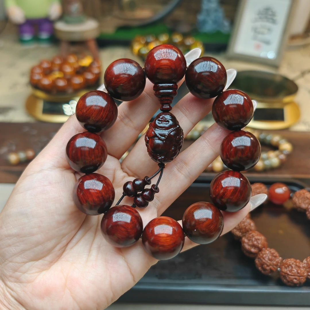 2.0精品紫檀弥勒手串028