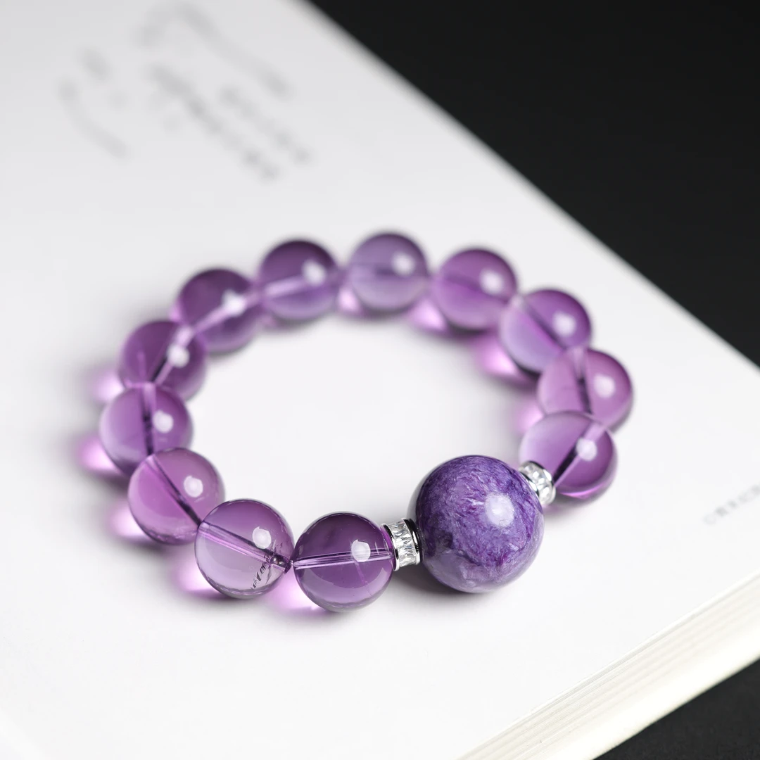 本真 | 幽谷 | 原创设计精品高段位紫水晶15mm+手串