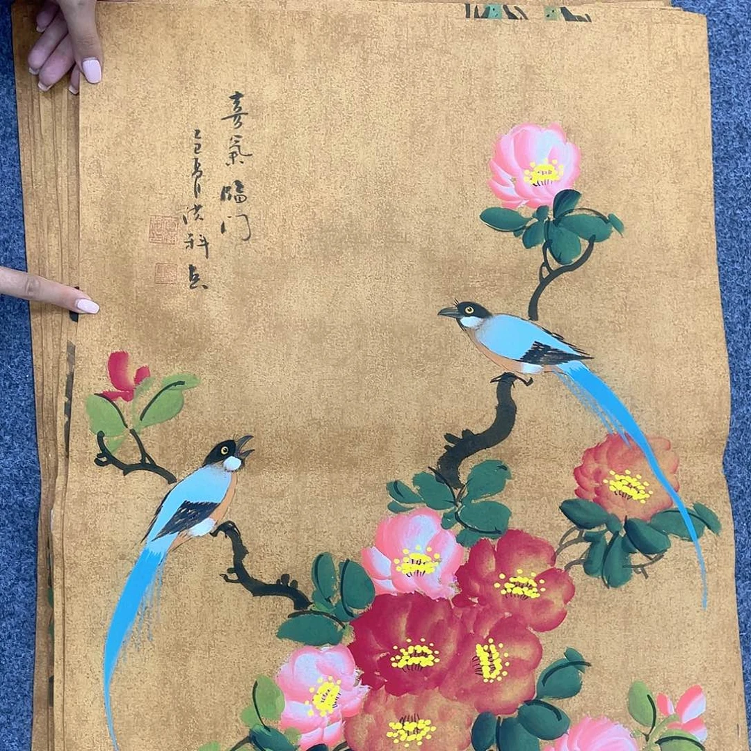 国画作品小姐姐放漏…