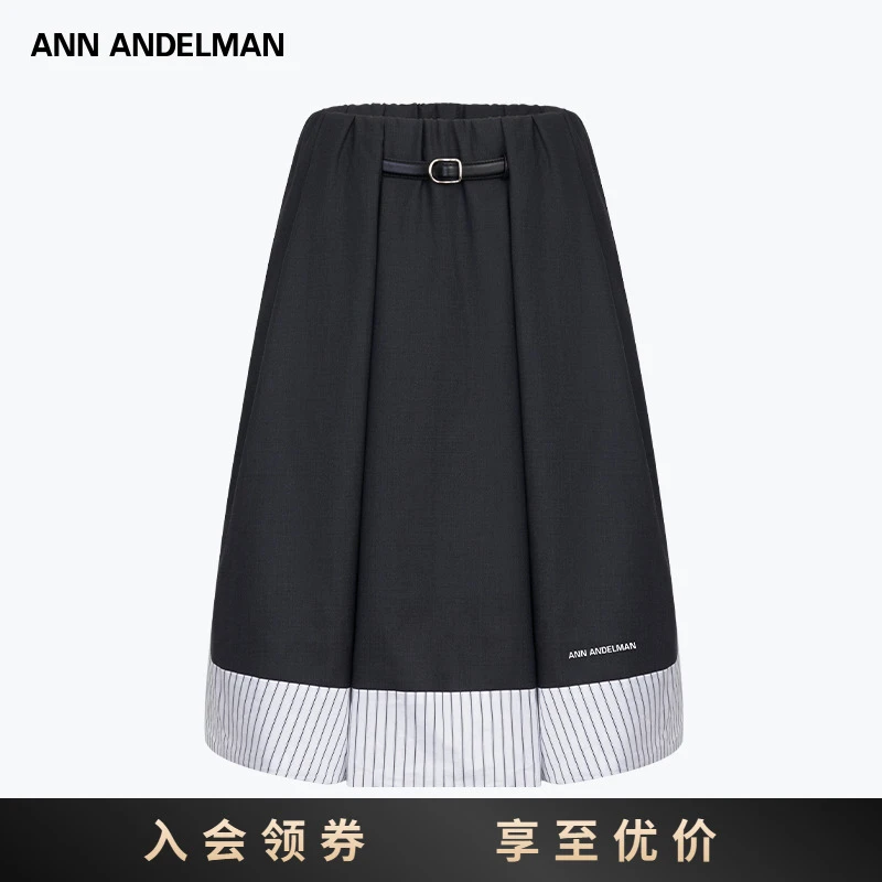 ANN ANDELMAN25春夏 法式薄款阔形A仔西装裙