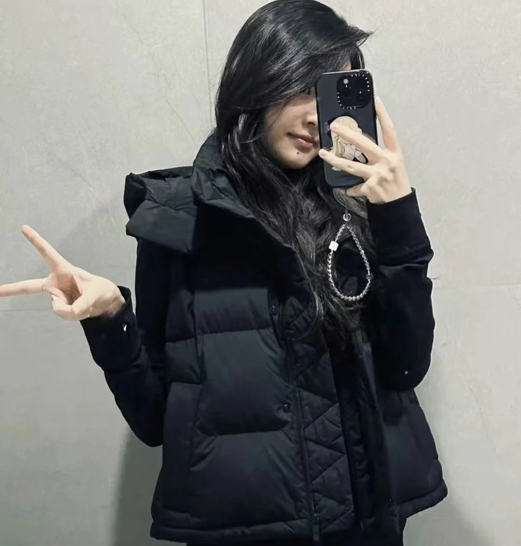 泡芙四格羽绒连帽马甲-千斤3774专属