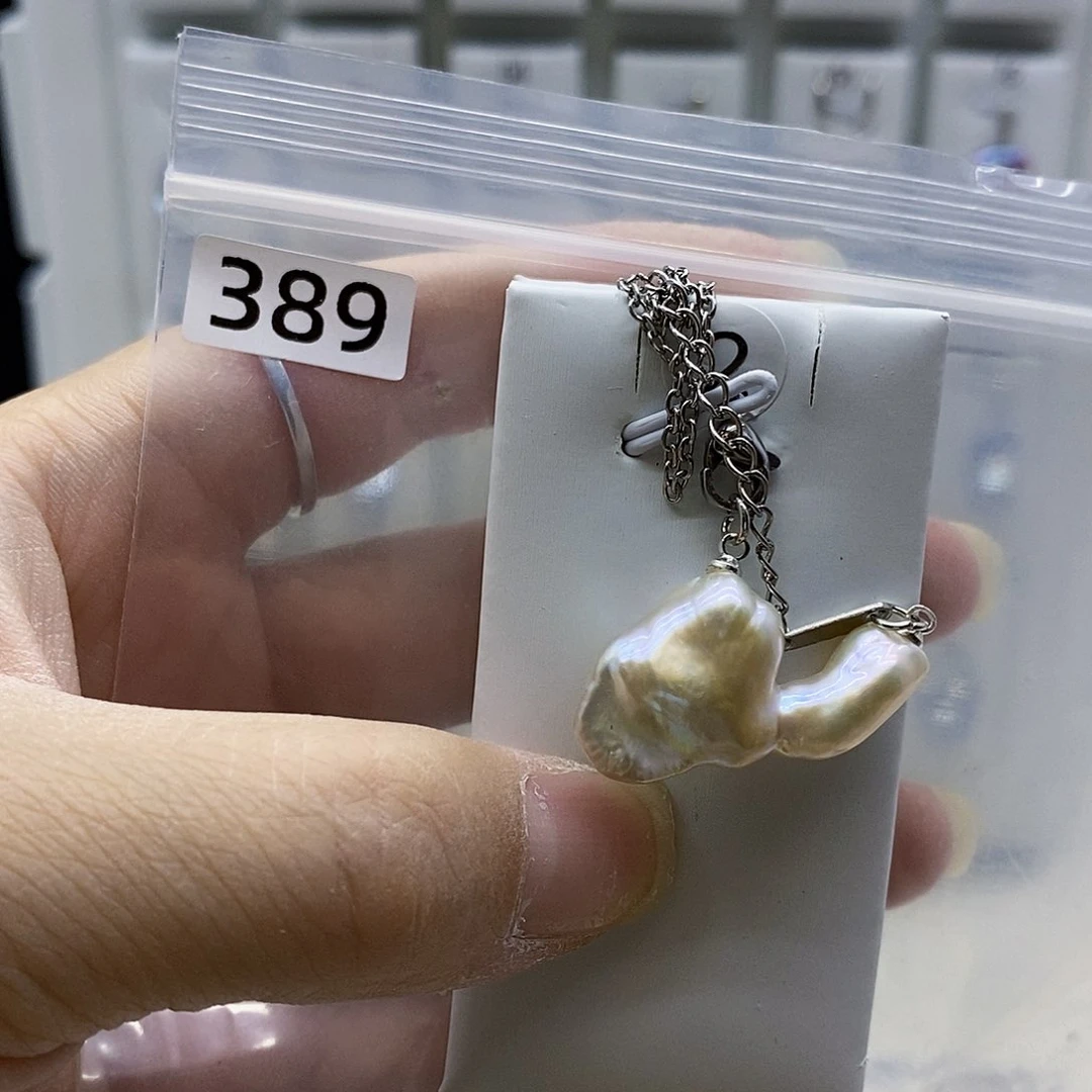 颈饰合金淡水珍珠