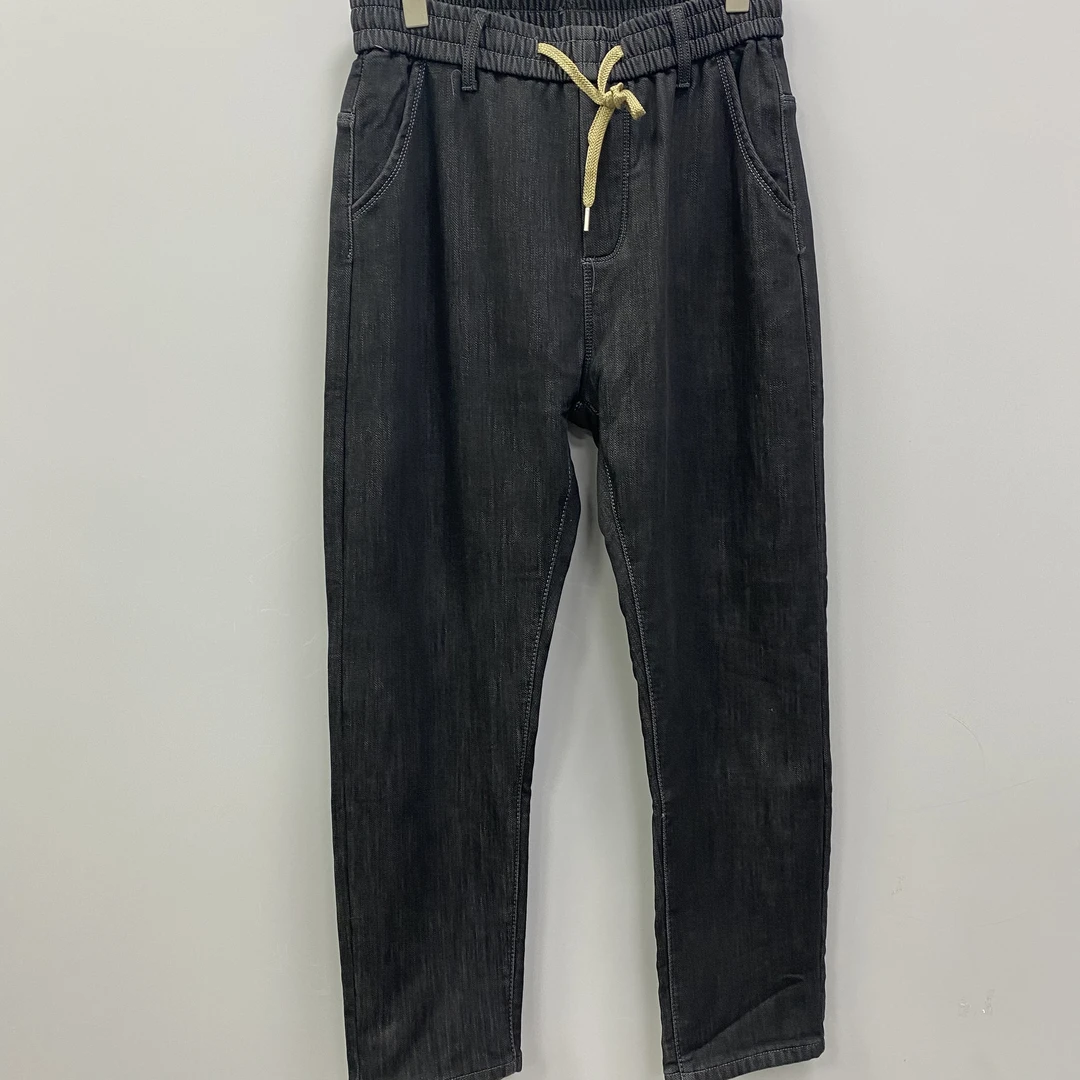 666#新款男士加绒牛仔裤