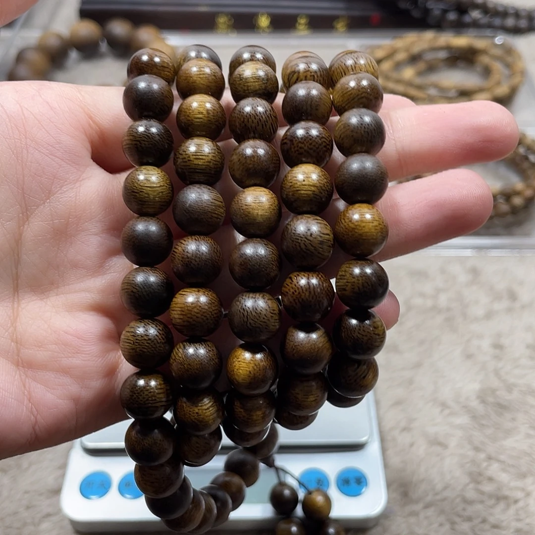 用***5沉香手串越南芽庄白棋楠