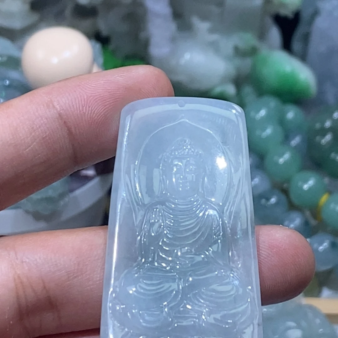 翡翠未镶嵌吊坠(不含链)大日如来