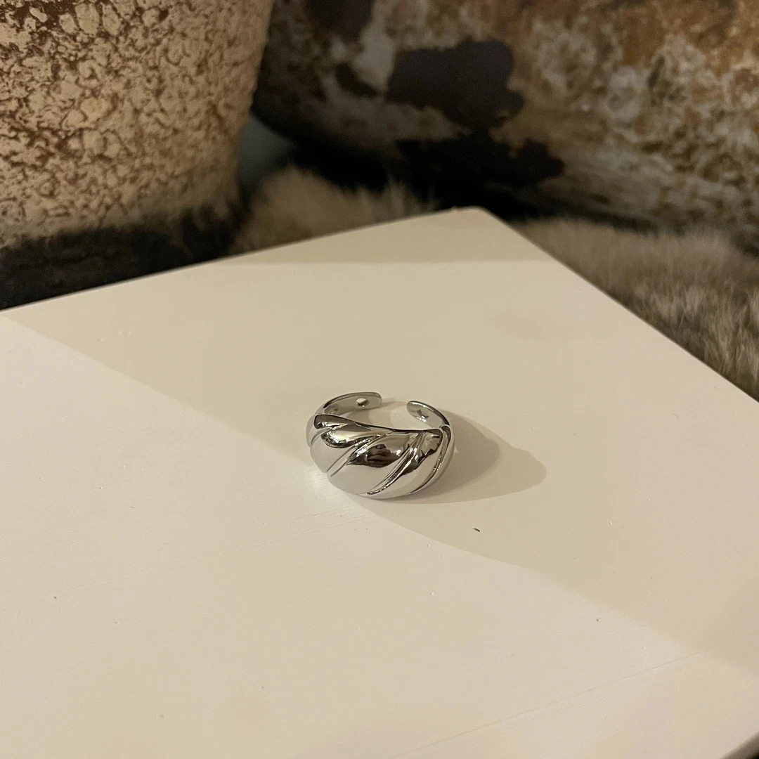 800银戒指 800银戒指 LARVINA复古法式百搭戒指