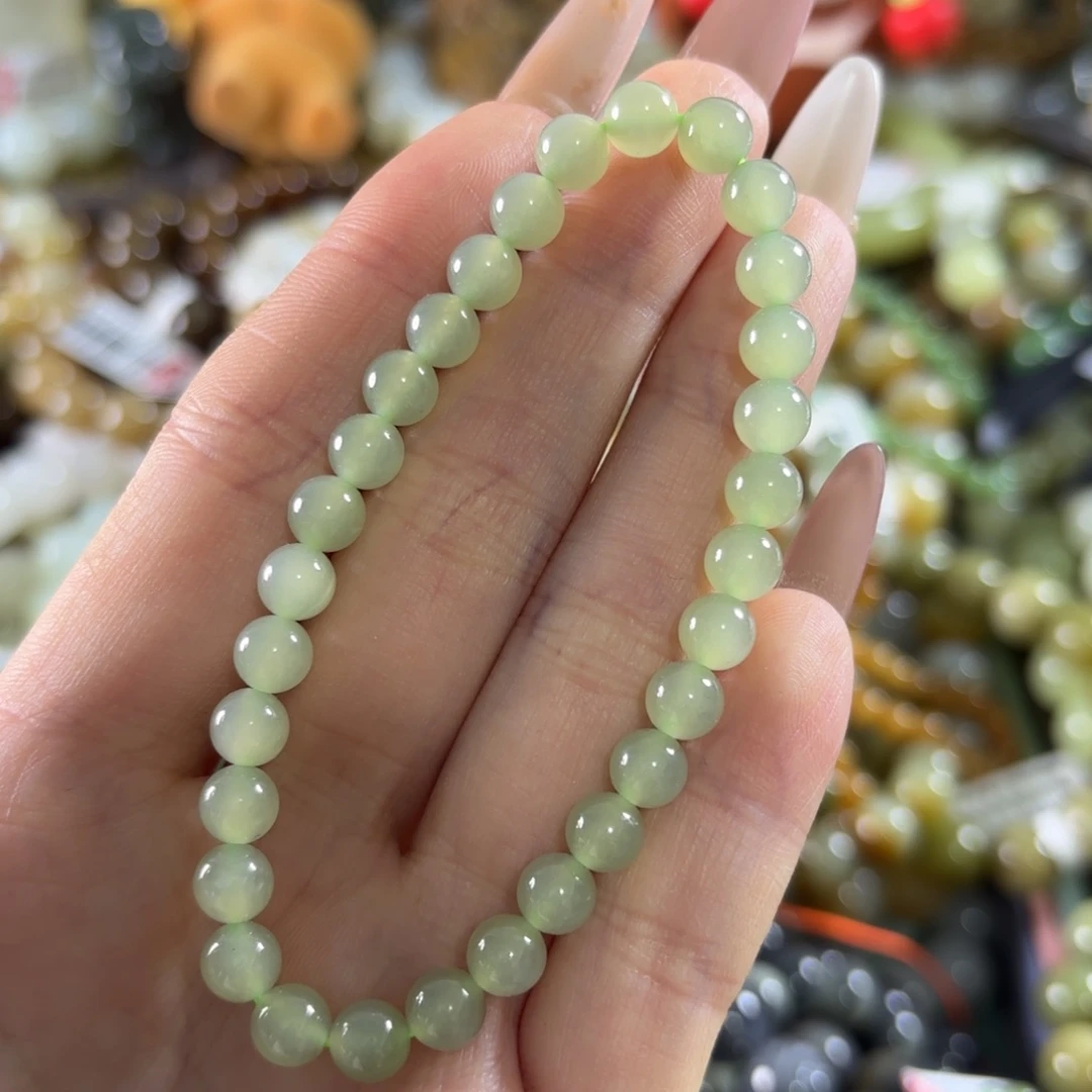 和田玉未镶嵌手链491