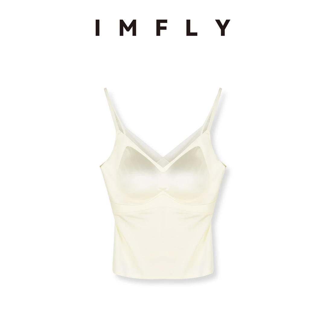 IMFLY金小金自制女装 美背DYM060运动吊带背心打底衫上衣女士