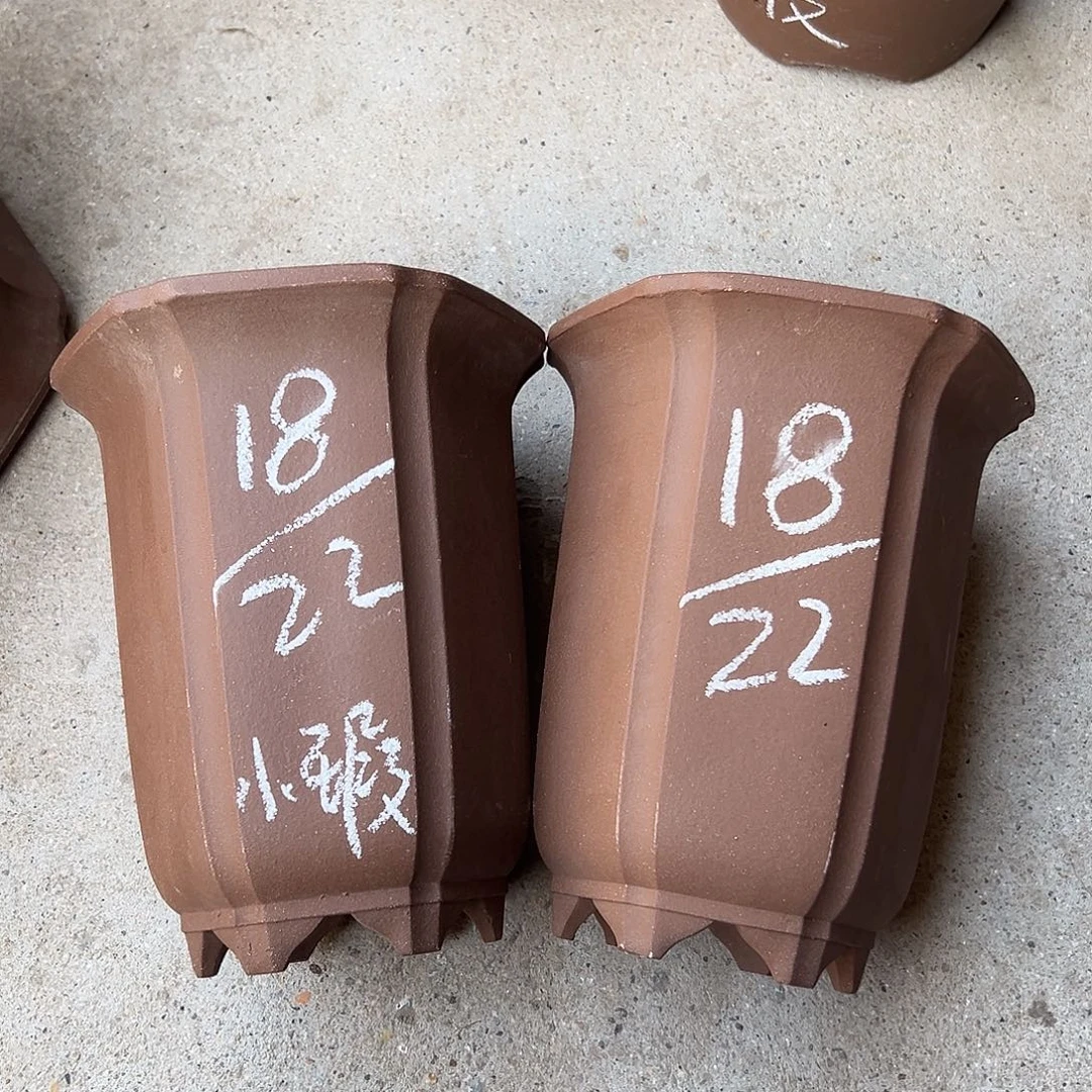 紫砂花盆宜兴紫砂花盆源头2只
