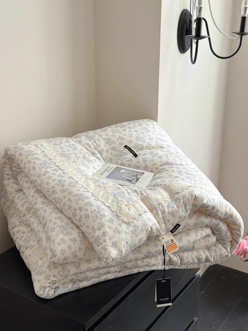 【L·W梨窝】2025春夏针织懒人 一体被子 超韩复古 洋气格系 可水洗