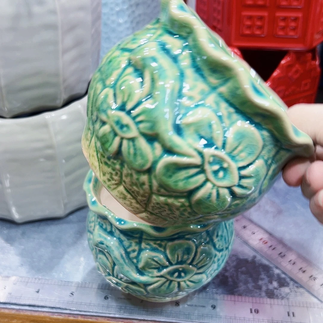 外贸尾货陶瓷花盆凑单10米包邮