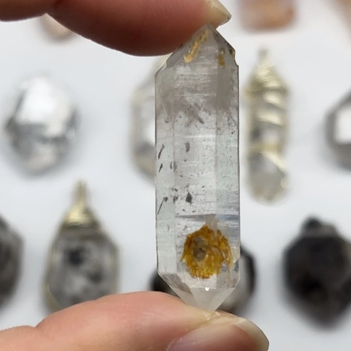 水晶颈饰未镶嵌胶花闪灵钻40mm+