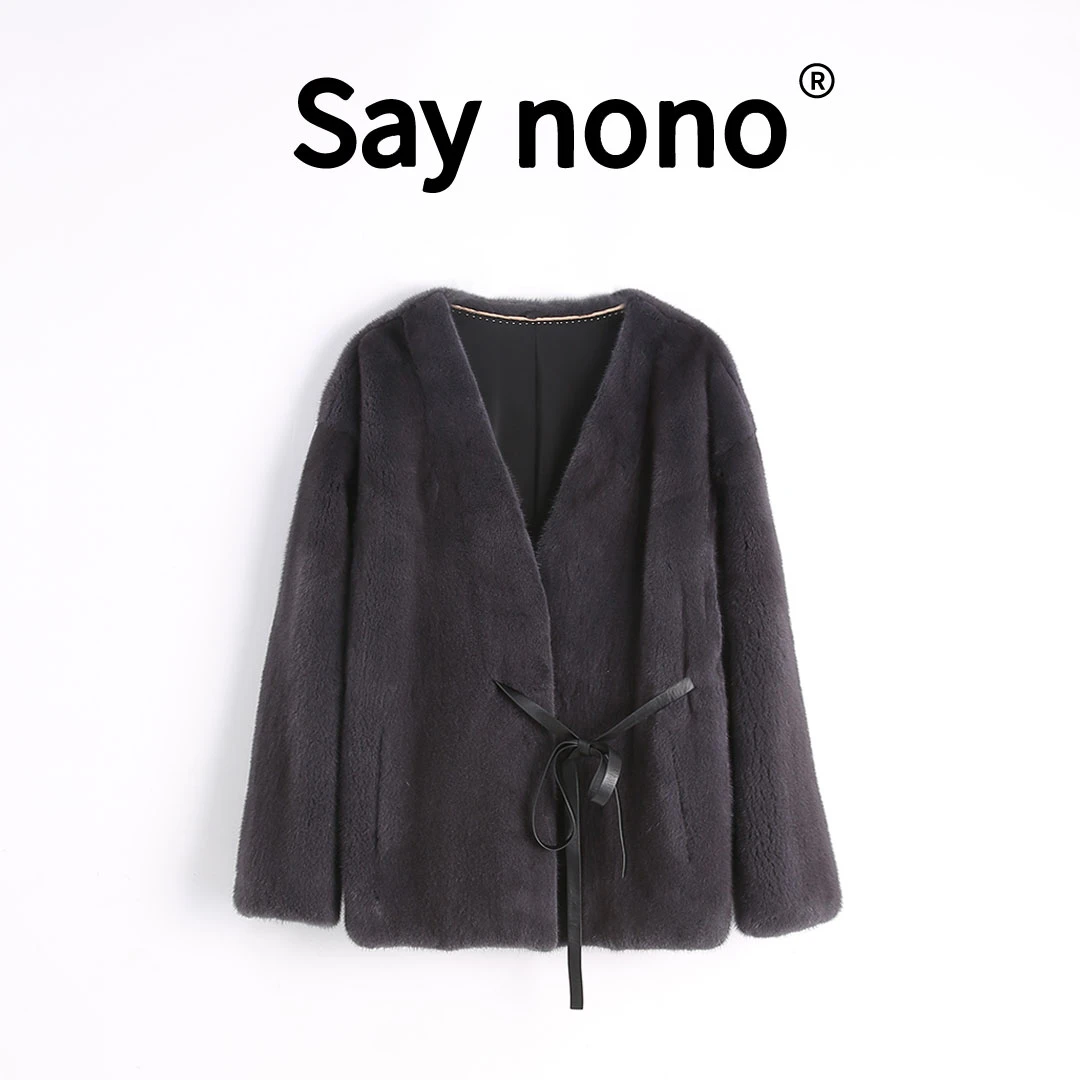 懒猫nono│Saynono 珠流璧转＿进口天鹅绒短二水貂皮草 /XS823