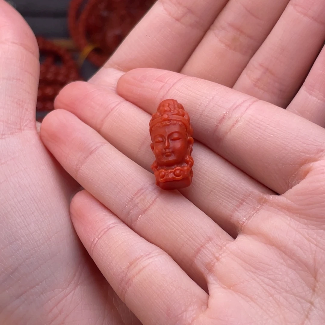 前***路南红玛瑙未镶嵌配饰卡11mm