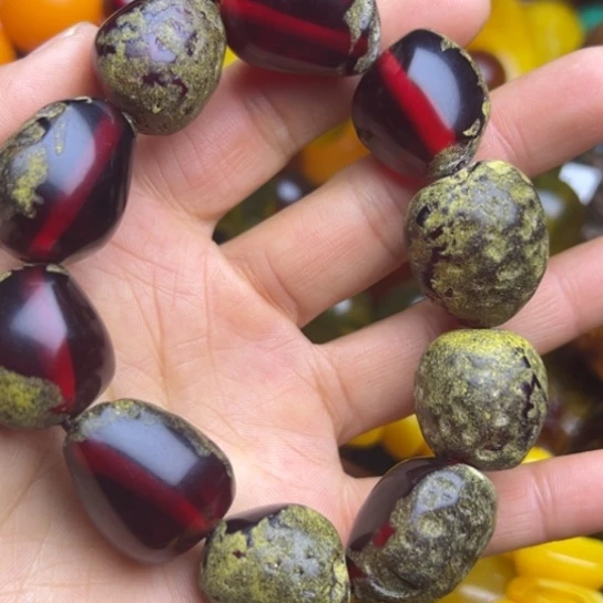 琥珀未镶嵌手链蜜蜡