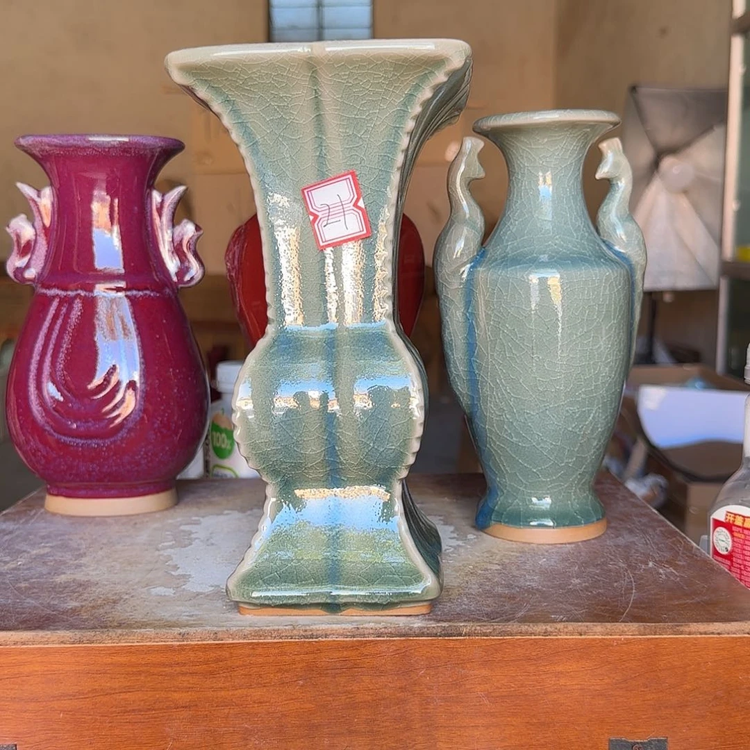 摆件郑家钧瓷摆件微瑕