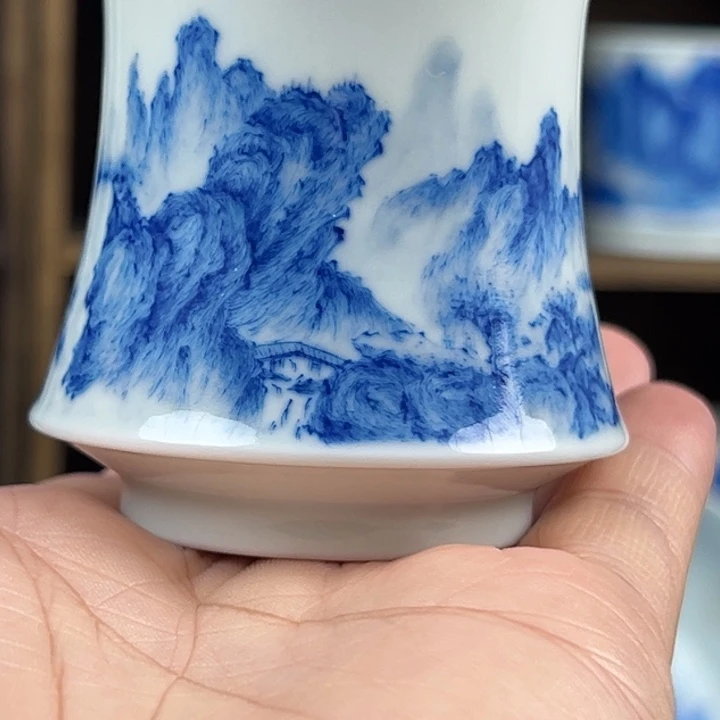 『***笙杯溪山造物山水杯子