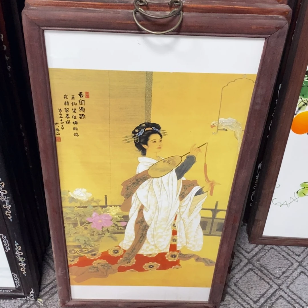 瓷片86*46*1景德镇瓷板画柴窑烧制