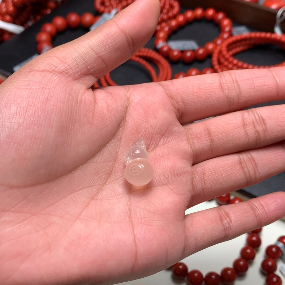 南红玛瑙未镶嵌手串葫芦18.3mm/10.9mm