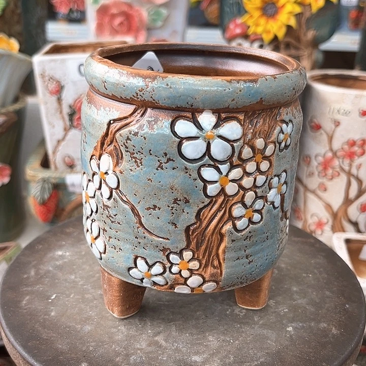 紫砂花盆粗陶材质多肉花盆