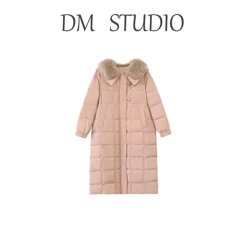 DM10296【冬日恋歌】秋冬海军领防风保暖精致显气质羽绒服