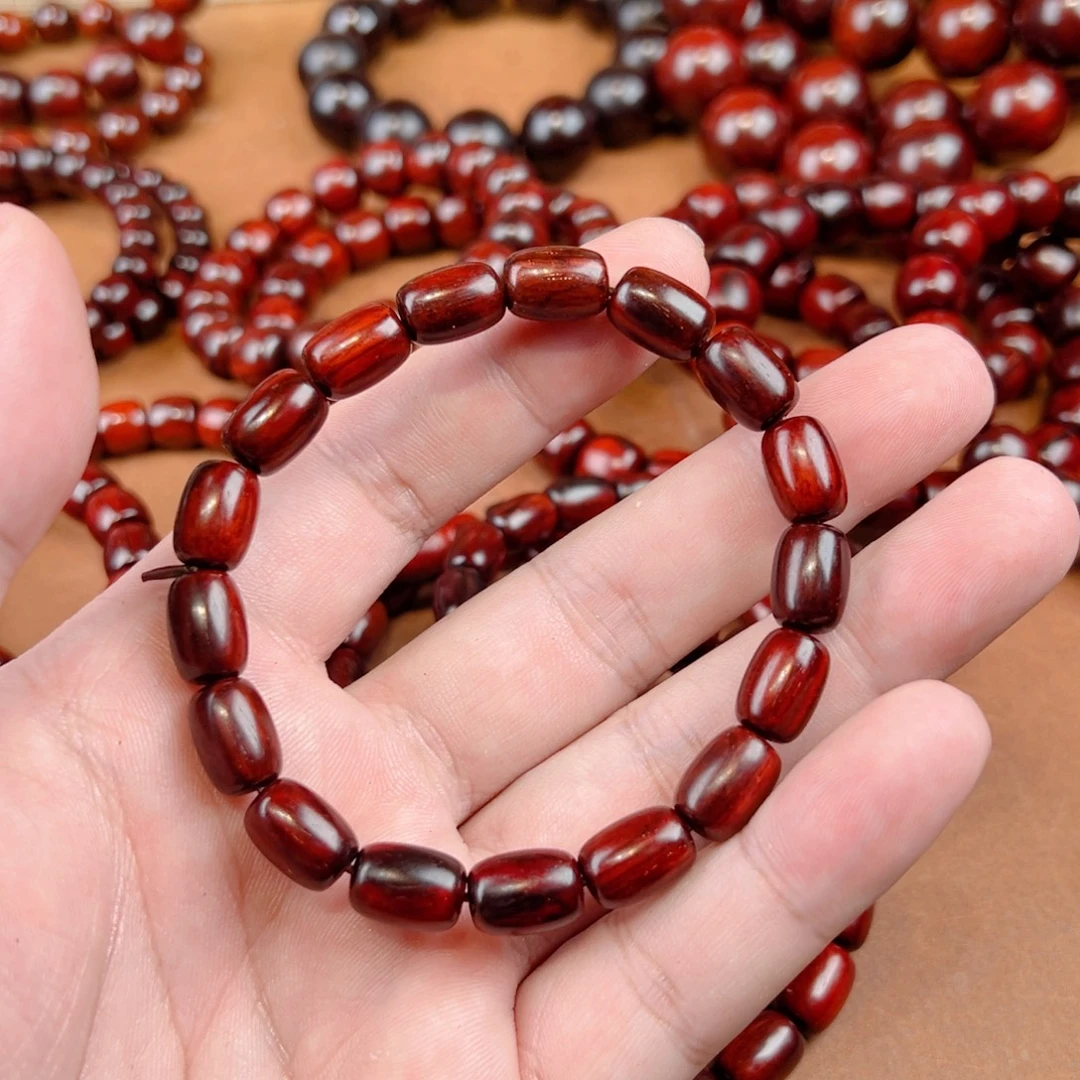 小叶紫檀手串/手链9x12琴料带星