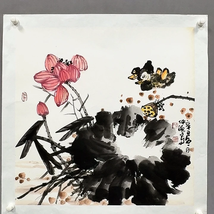 国画亲笔手绘放心去藏