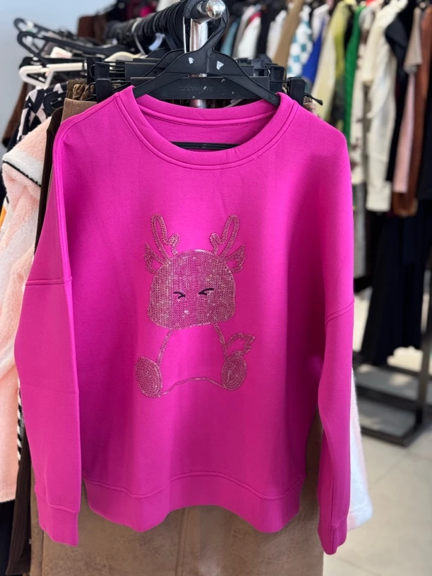 00072 南油春款卫衣-迷你鹿款