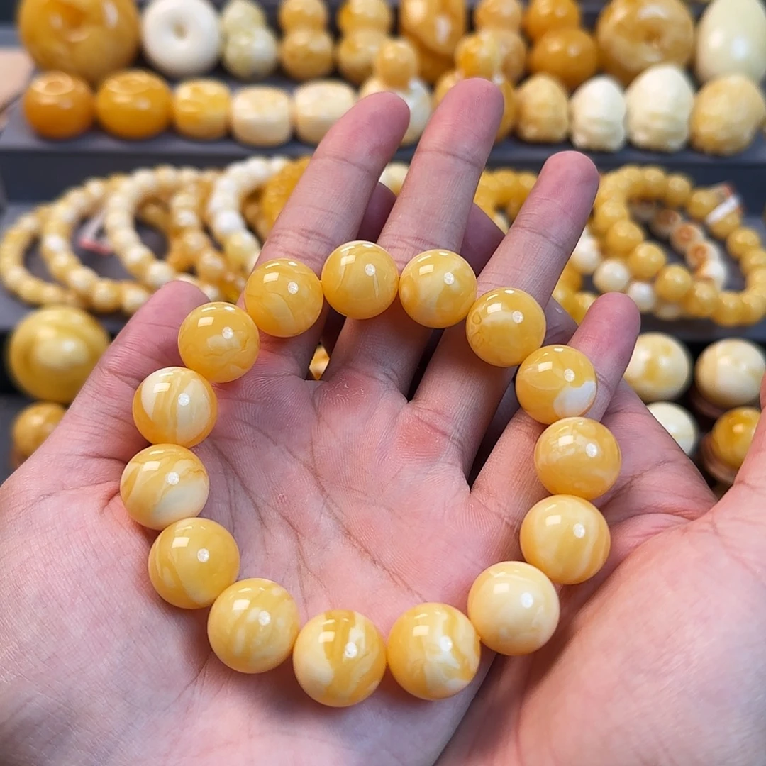 琥珀未镶嵌珠宝奇石16mm同料
