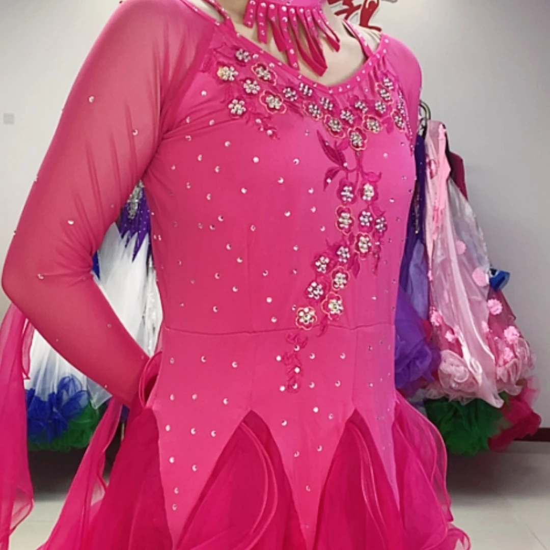 【闪购商品】秋**然玫红