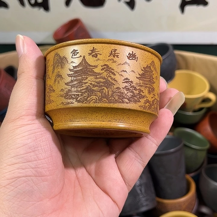 茶杯紫砂全手工紫砂主人杯