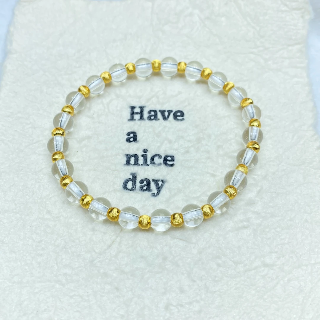 手链 F黄色猫眼珠珠手链多样性发货45441