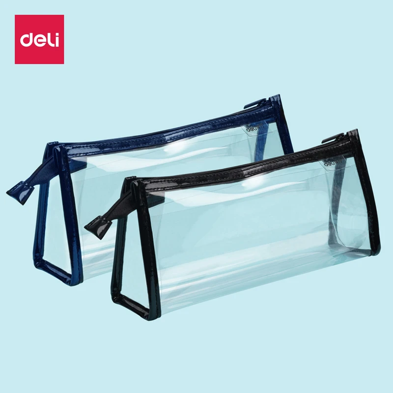 福袋得力67027简约三角形多用途笔袋(混)(只)