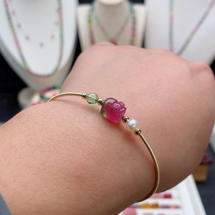 未镶嵌手链碧玺碧玺手链