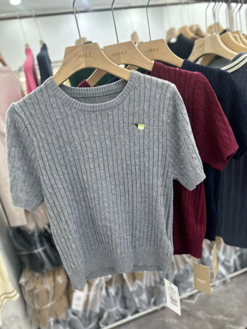 毛衫2273#羊毛衫短袖 超好看