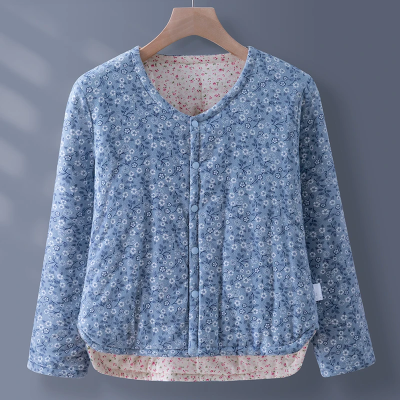 女士棉花贴身小棉袄 夹棉内胆保暖棉服 薄棉修身内穿棉衣上装冬