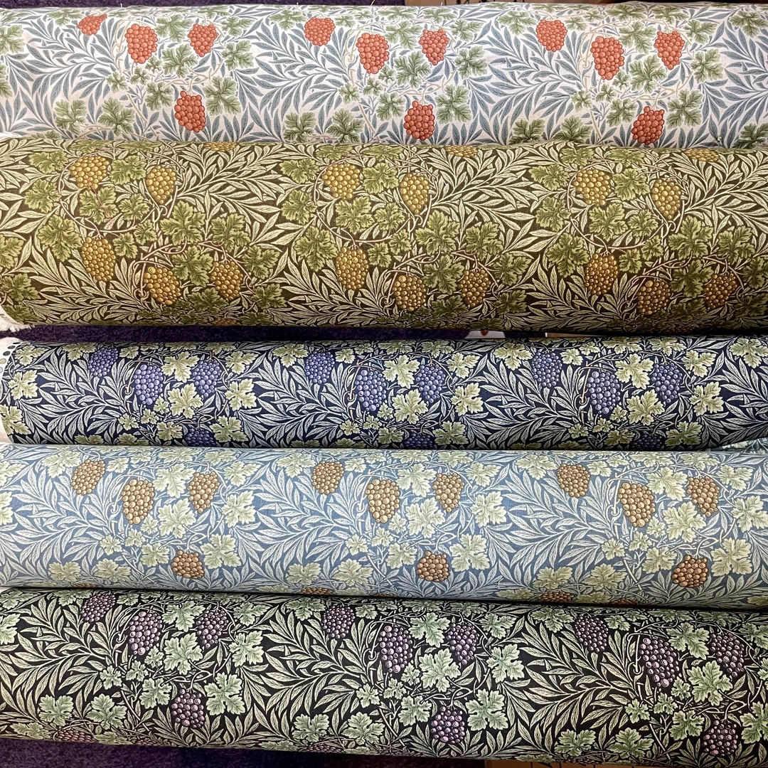 【国内现货】V&A莫里斯系列葡萄纯棉半米面料手工diy服装包袋布料