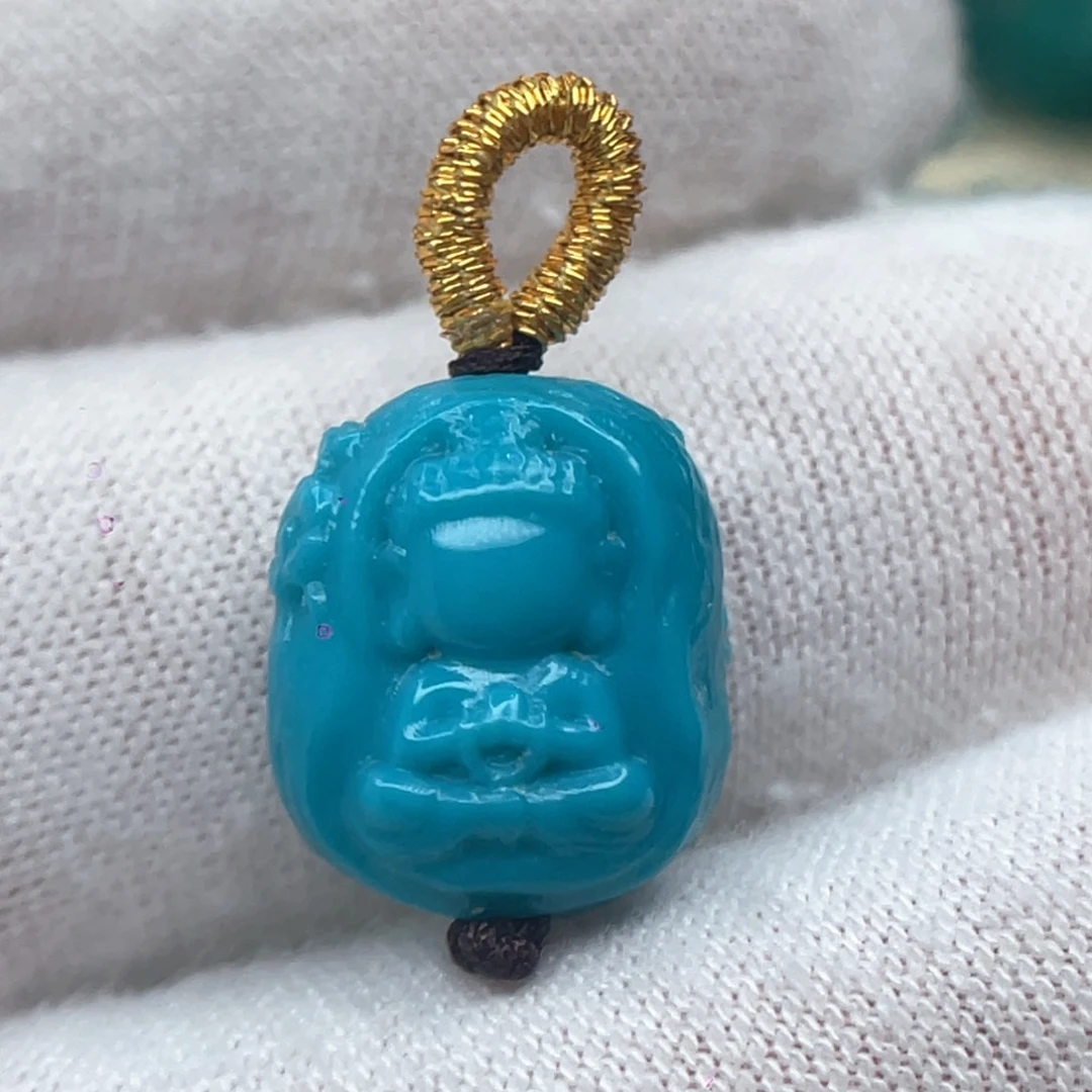 绿松石未镶嵌颈饰直径卡11.5-9