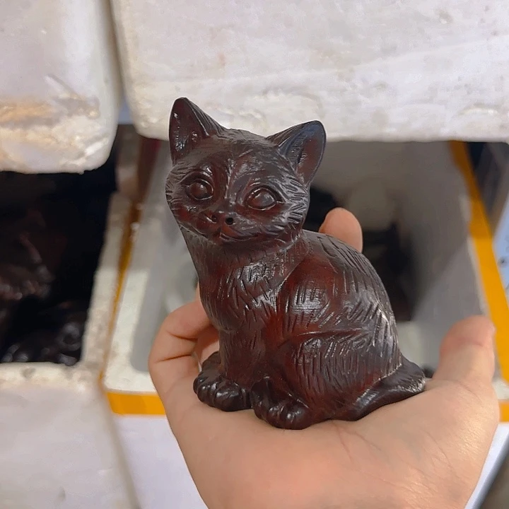 木黑檀木12坐猫一只