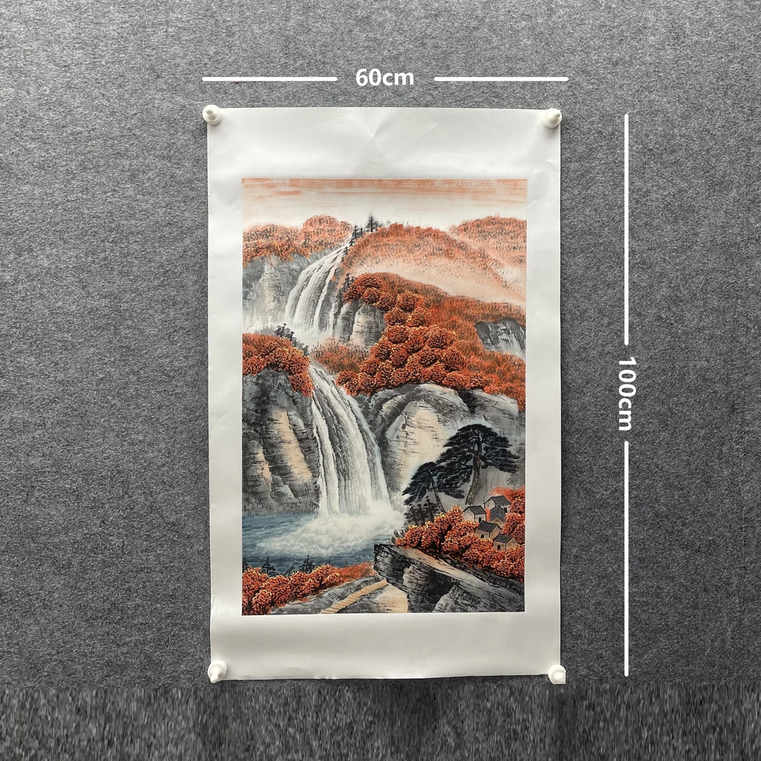 【红山水】张恒禄60*100cm手绘礼盒作品