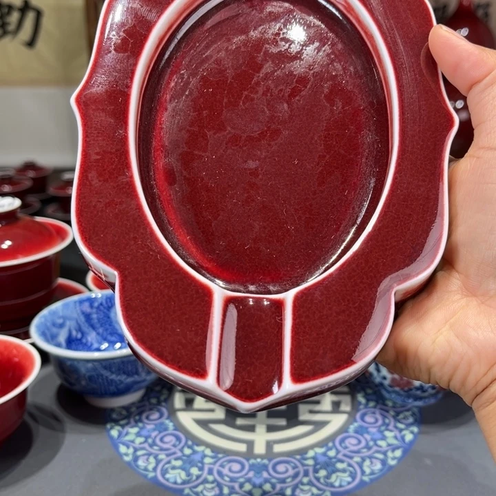 B***ヾ景德镇陶瓷浅行窑壶承福利大漏