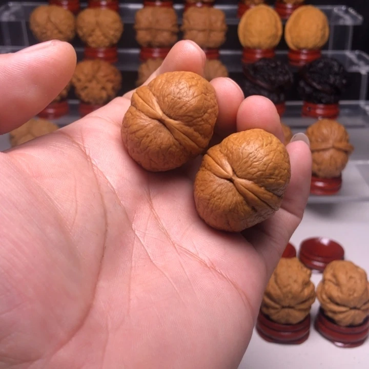 文玩核桃吊坠鹏*3仙鹤