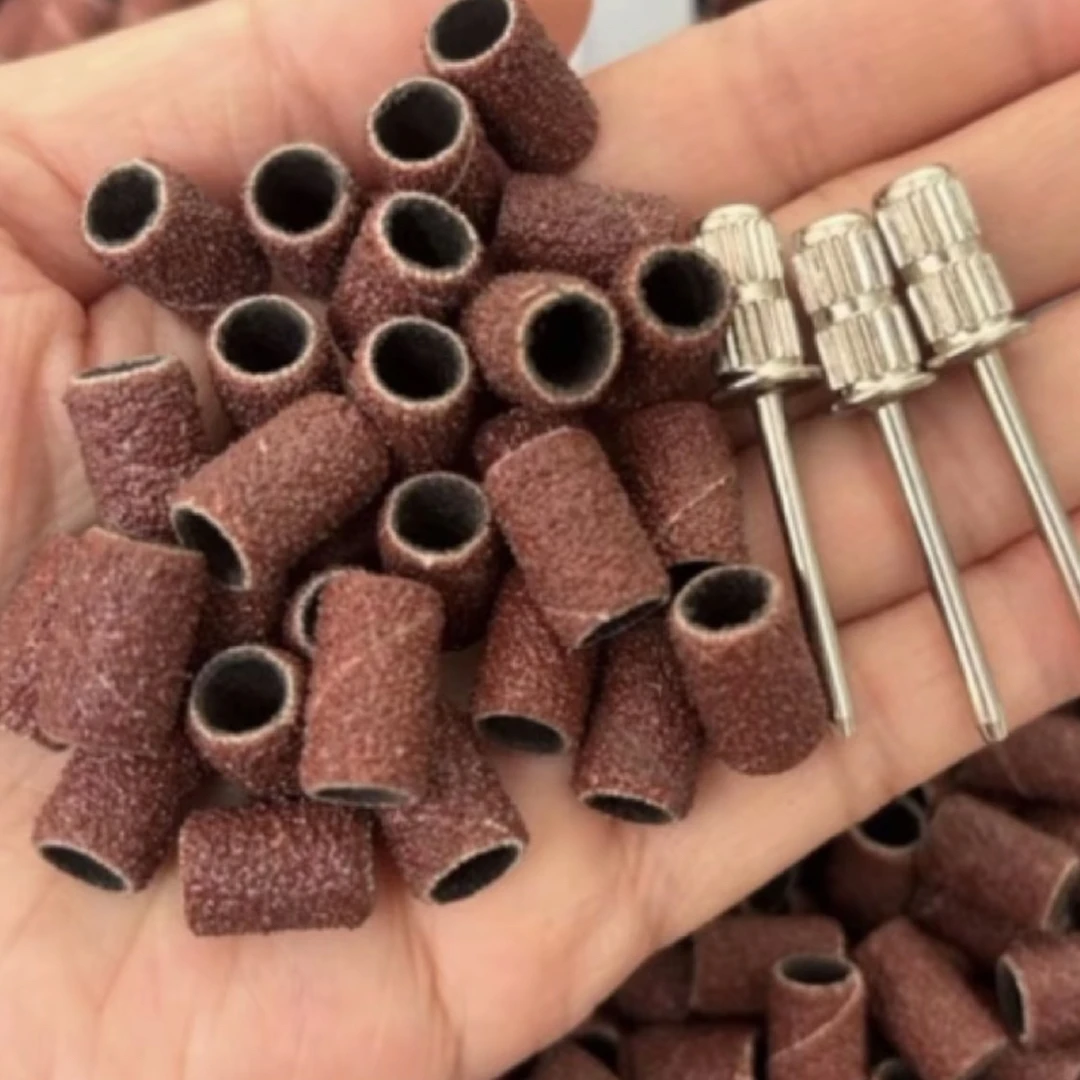 新款抛光处理多用砂纸圈打磨头砂圈不退不换2.35杆