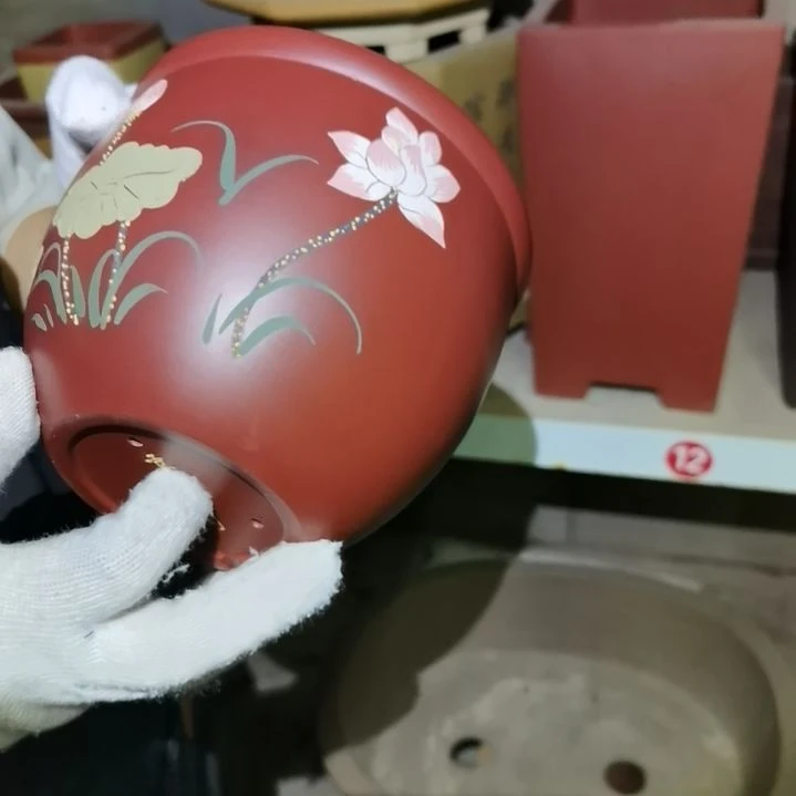 紫砂花盆紫砂花盆放漏大促销