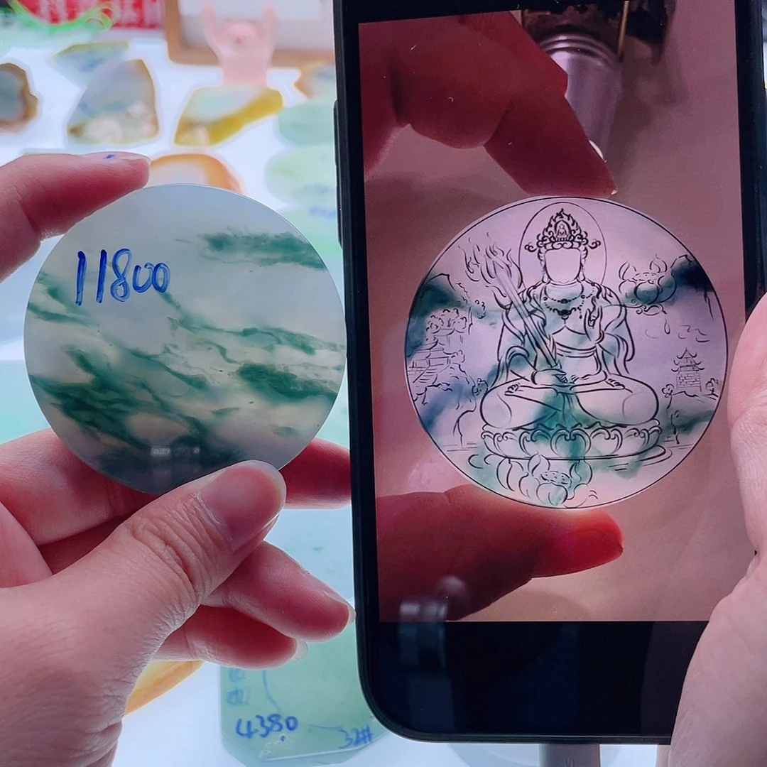 定制翡翠未镶嵌天然翡翠包工