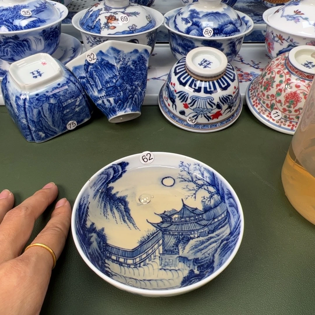 陶瓷景德镇纯手工纯手绘茶具木木62