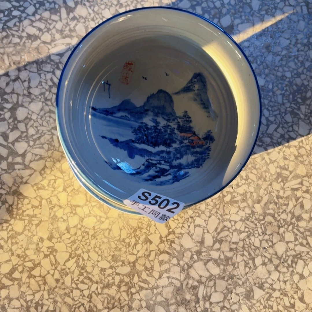 摆件502景德镇老陶泥盘子